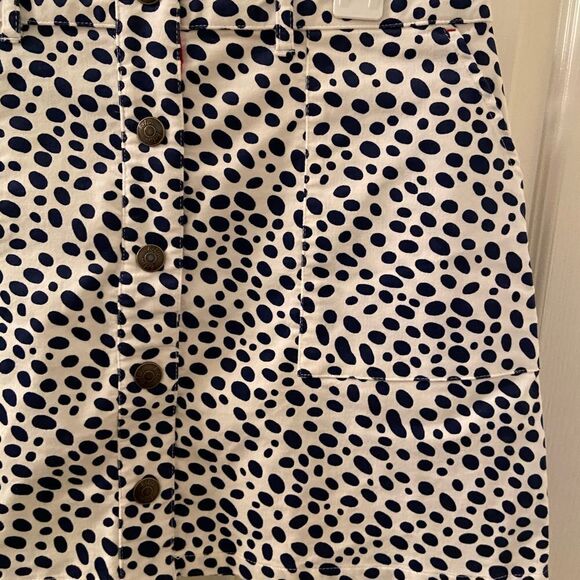 Mini Boden Button Through Dalmatian Spots Skirt Corduroy Size 15-16 years NWT - Picture 4 of 6